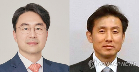 김명수 대법원장은 지난 6월9일 권영준(53·사법연수원 25기·왼쪽) 서울대 법학전문대학원 교수와 서경환(57·21기) 서울고등법원 부장판사를 윤석열 대통령에게 대법관 임명제청했다.<연합뉴스>